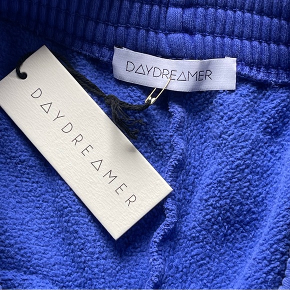 DAYDREAMER Hi- Frequency Sweat Sweat Short Purple Puff Paint Graphic Pockets - Picture 7 of 7
